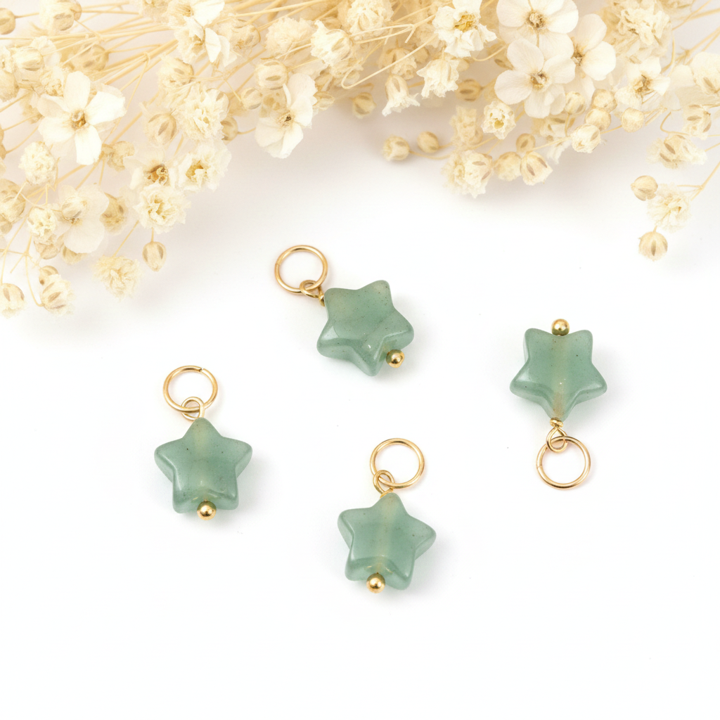 Pendente Aventurina Verde - Estrela
