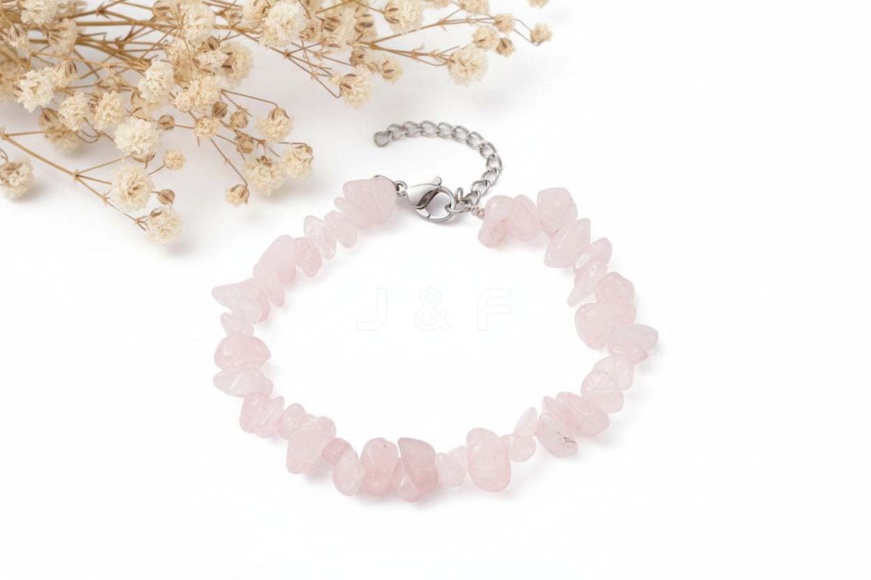 Pulseira Quartzo Rosa