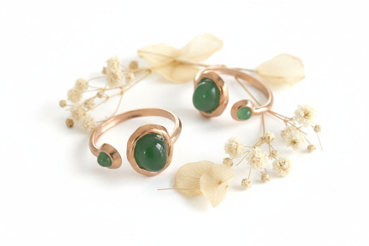 Anel Pedra Jade