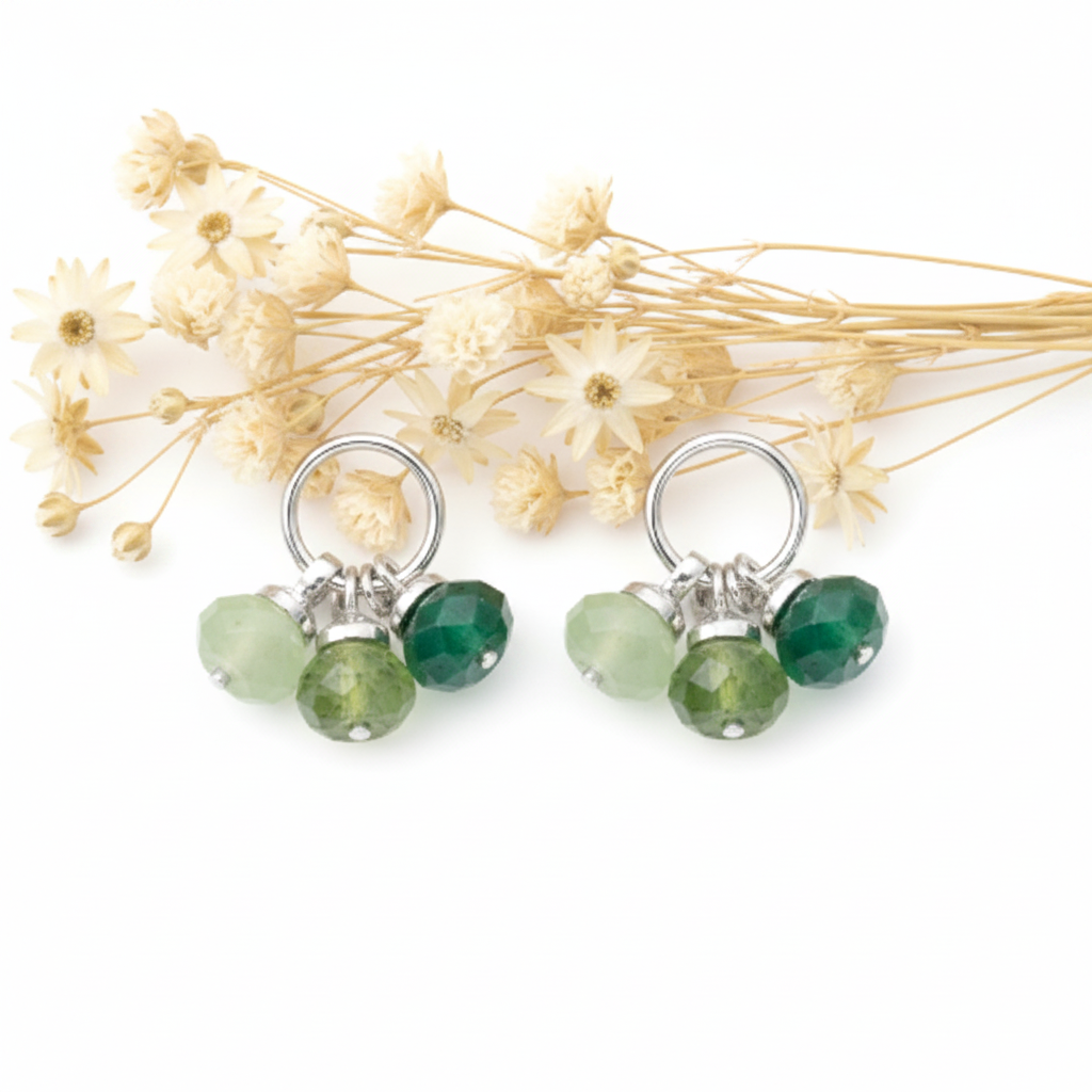 Pendente Aventurina Verde, Peridoto e Jade