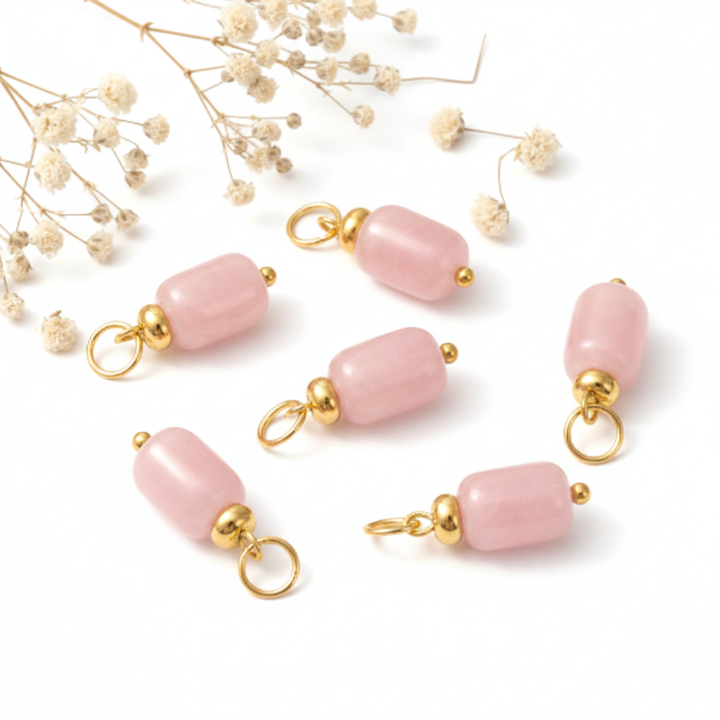 Pendente Quartzo Rosa