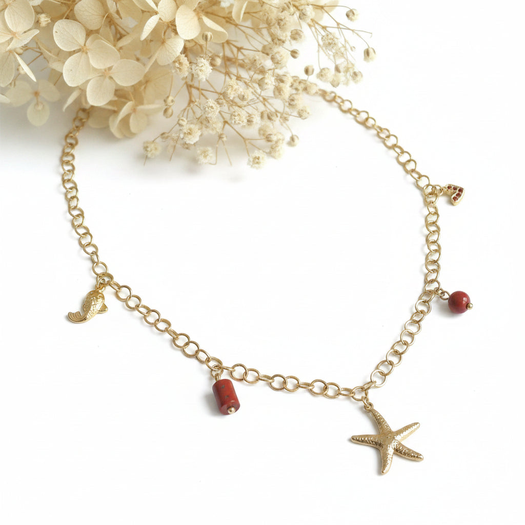 Colar Jaspe Vermelho