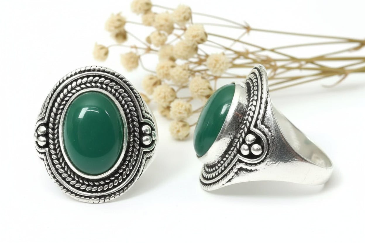 Anel Jade Verde