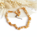 Colar Pedra Aventurina Amarela/Laranja